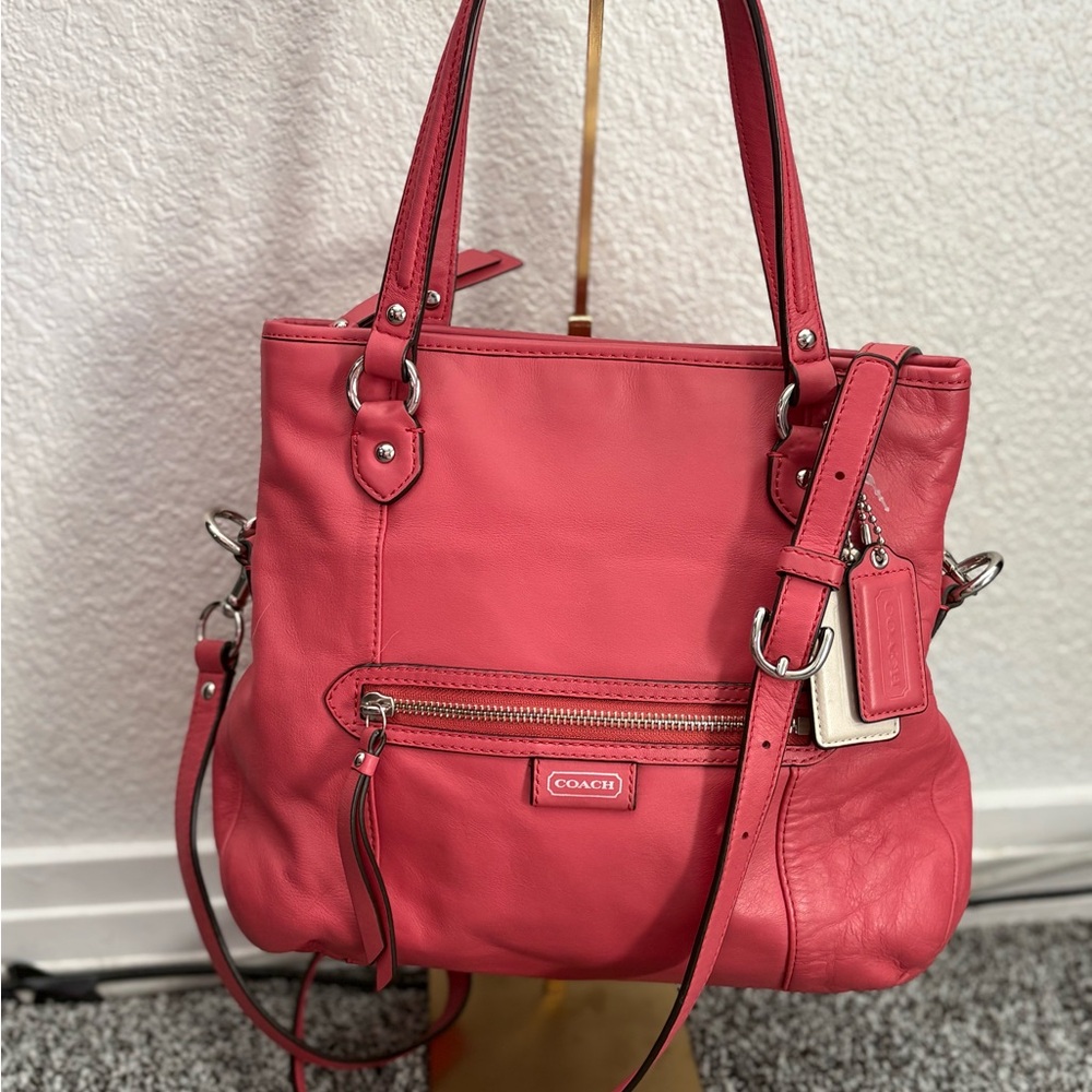 COACH DAISY CORAL LEATHER MIA - Picture 4 of 14